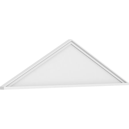 Ekena Millwork Peaked Cap Smooth Architectural Grade PVC Pediment, 68"W x 18"H x 2"P (Pitch 6/12) PEDPS068X180PKC00